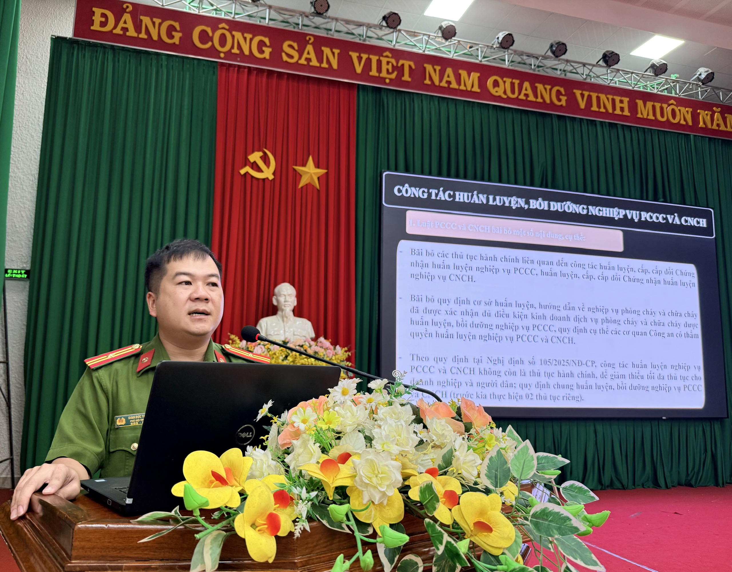 Tuyên truyền, phổ biến, hướng dẫn nghiệp vụ phòng cháy chữa cháy và cứu nạn cứu hộ năm 2025 ở xã Quảng Phú